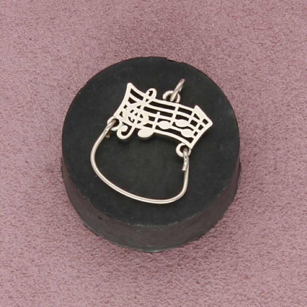 james avery sterling silver retired amazing grace music charm holder pendant